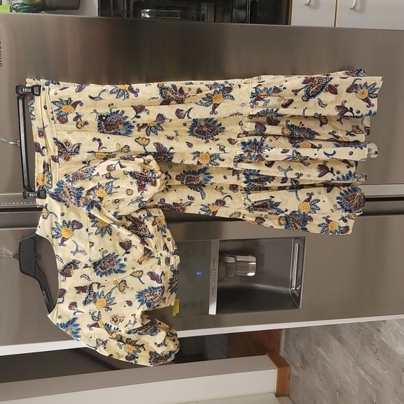 💕A.L.C.💕 Rylan Printed Puff Sleeve Top & Lucie Floral Maxi Skirt  ~ Apricot 2 - Picture 14 of 16